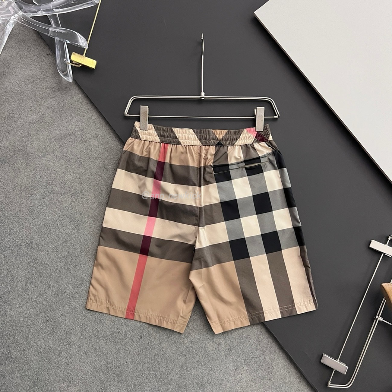 Burberry Check Drawcord Swim Shorts Archive Beige (2) - newkick.org